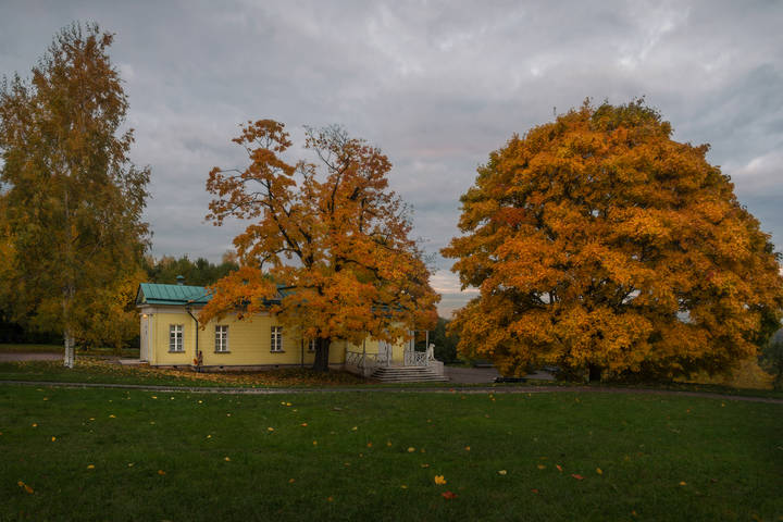 Ненастным вечером красивой осени