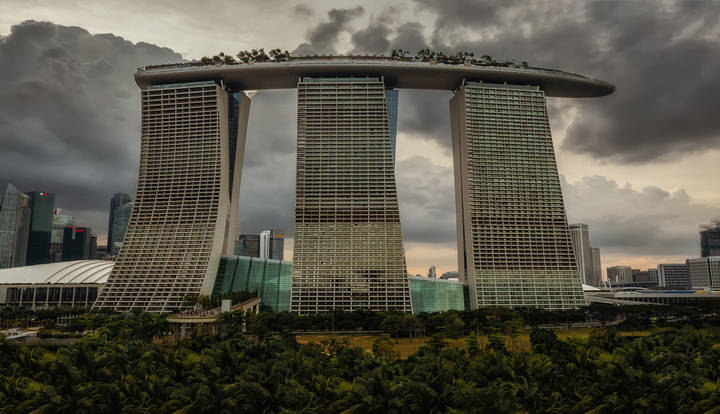 Вечерний Marina Bay Sands...Сингапур!
