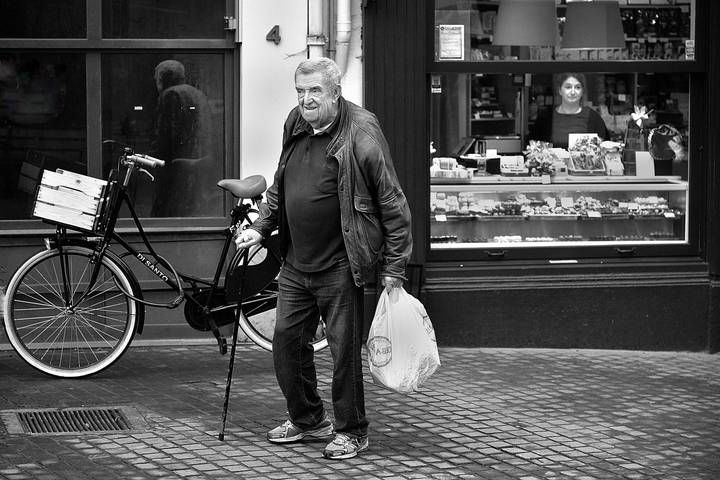 In the streets of Antwerp.