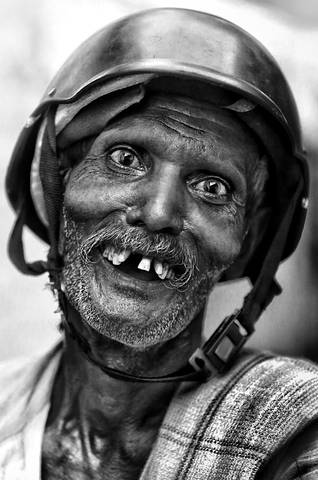 Happy biker