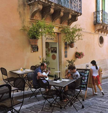 Street View of Noto, Sicily