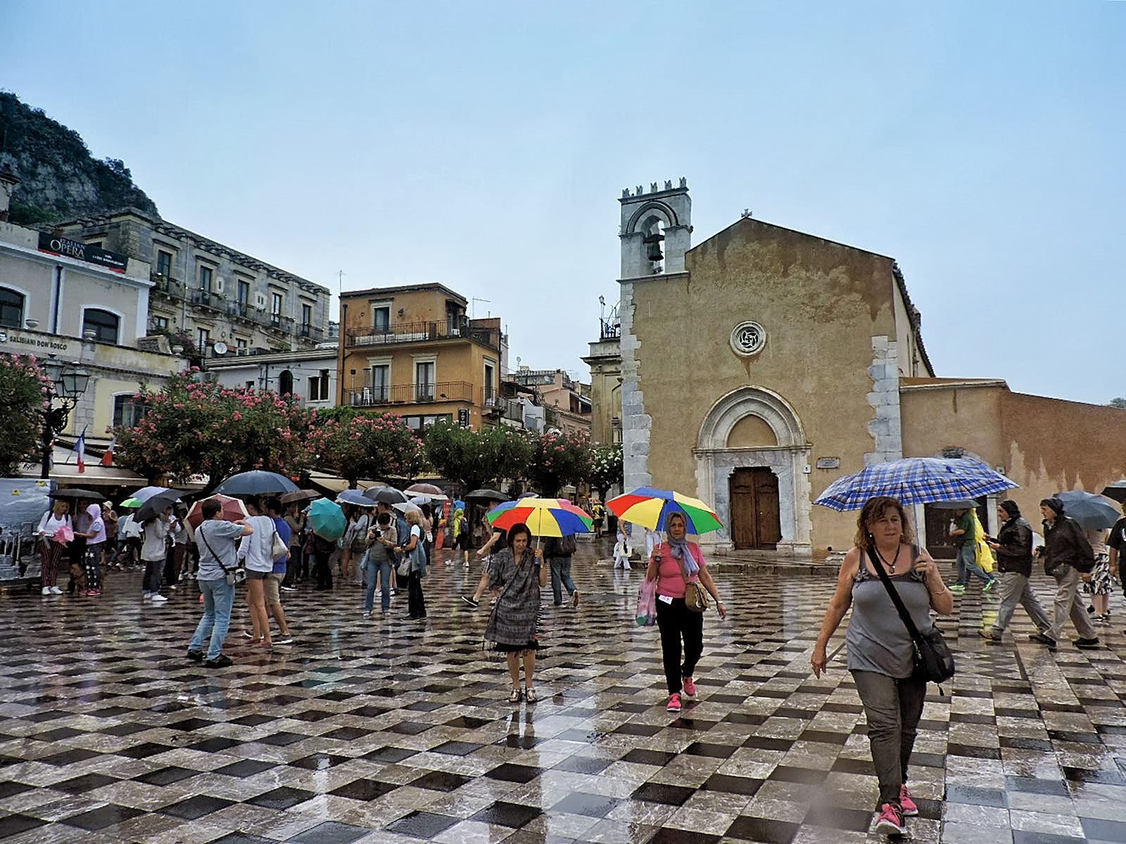 A Rainy Day in Taormina, Sicily