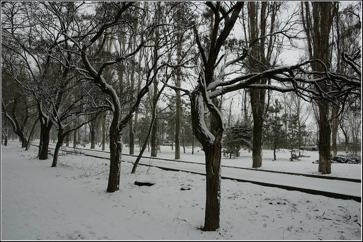 В городе