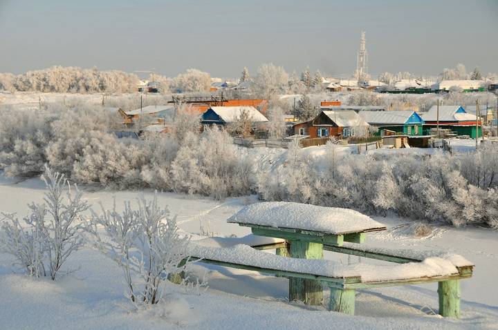 Зима на реке