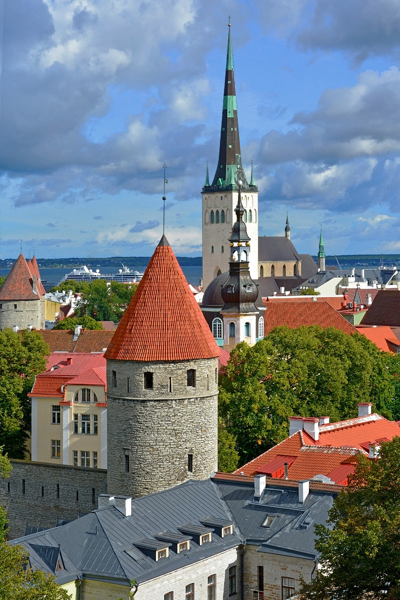 Башни и шпили старого Таллина