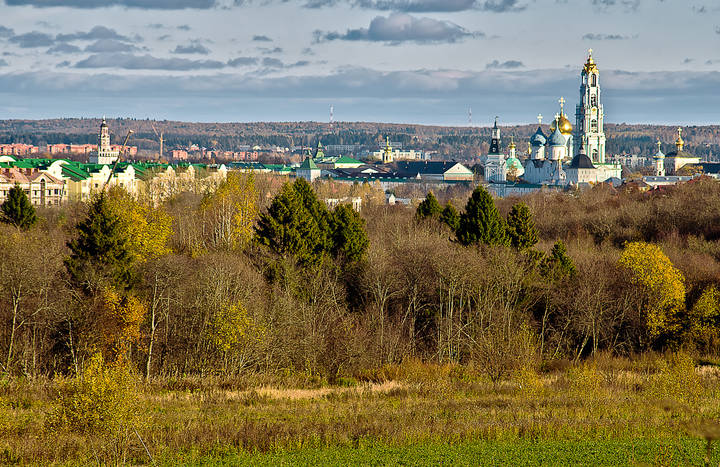 Вид на Лавру с горки