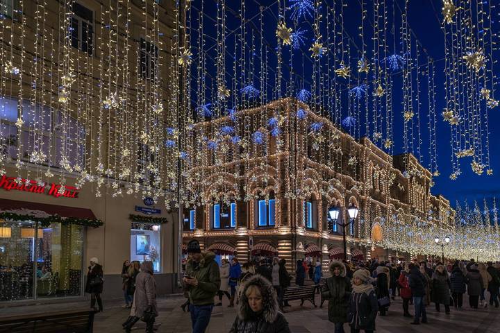 Возле Красной площади в праздничные дни