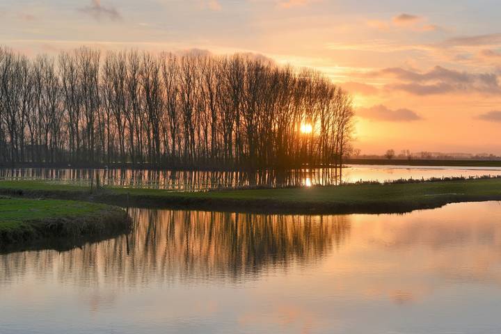 Sunset in Noordschote.
