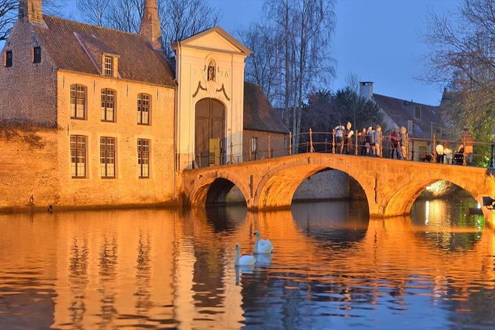 Evening in Bruges.