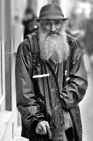 The sad man.
