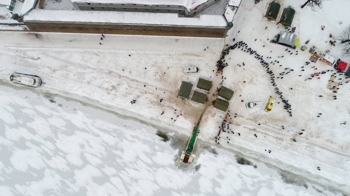 Крещение в Санкт-Петербурге.