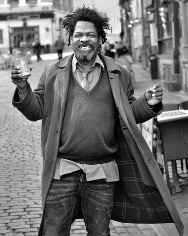 The happy drinker.