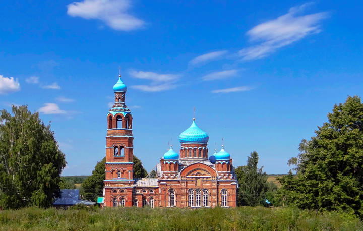 Смолдеярово. Церковь Казанской иконы Божией Матери.					