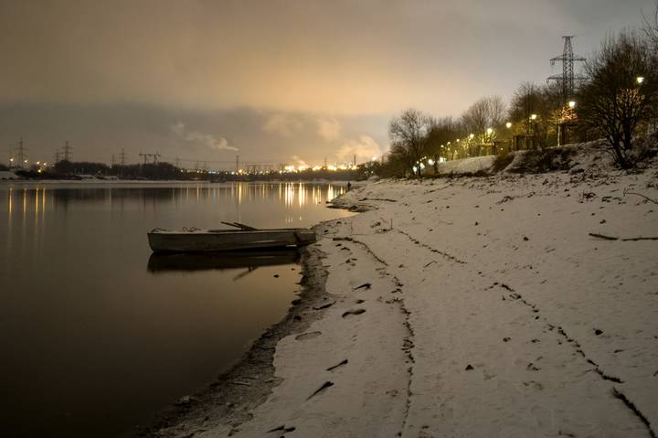Январь в городе