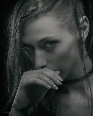 Портрет. "Взгляд с первого взгляда". A glance at a glance).