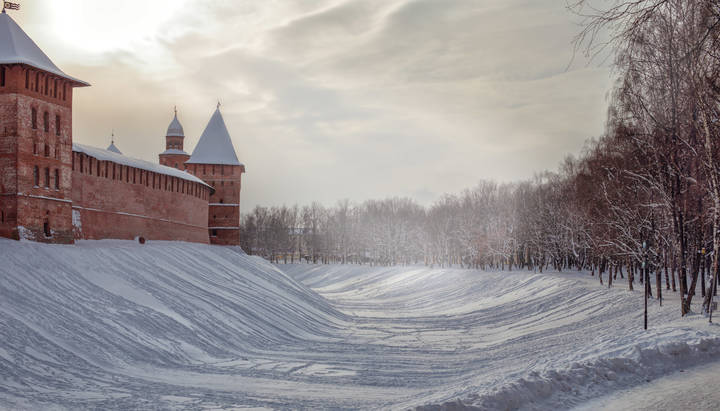 Белая в городе