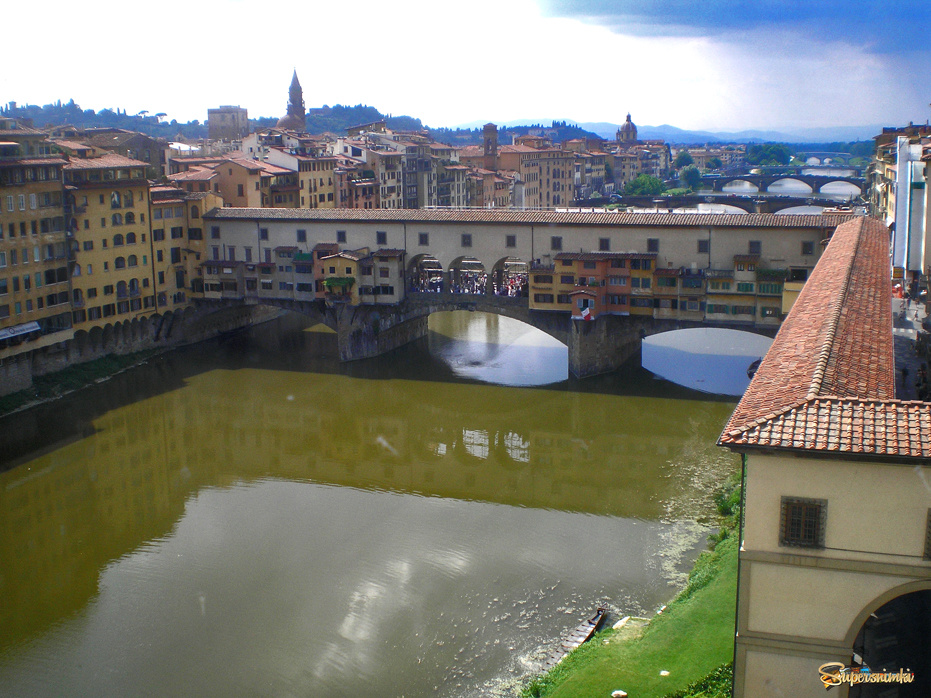Флоренция. Мост через Арно