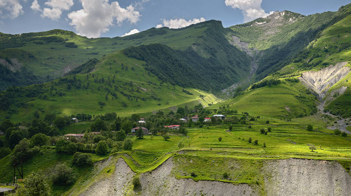 Деревушка в горах.