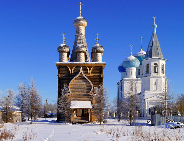 деревянный храм Покрова Божией Матери Храм Сретения Господня (Заостровье) и 