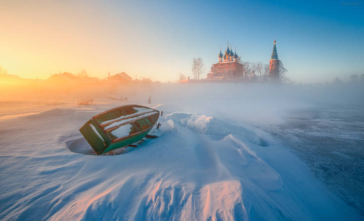 Морозное утро в Дунилово
