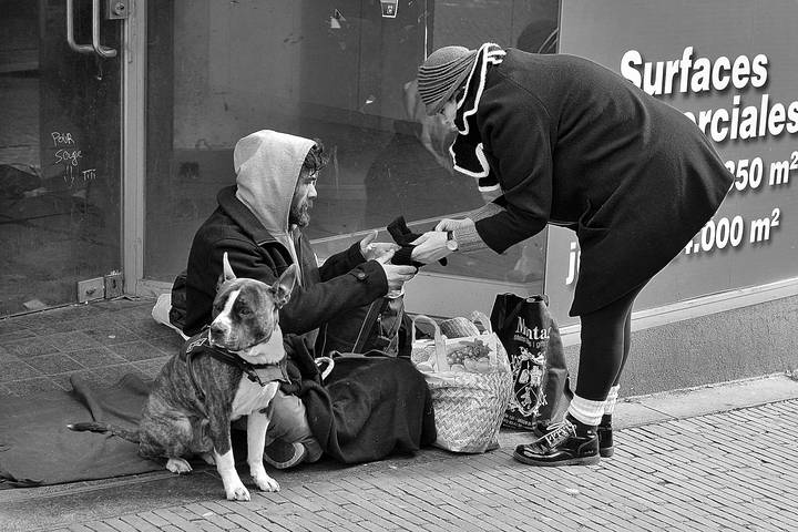 The helping hand.