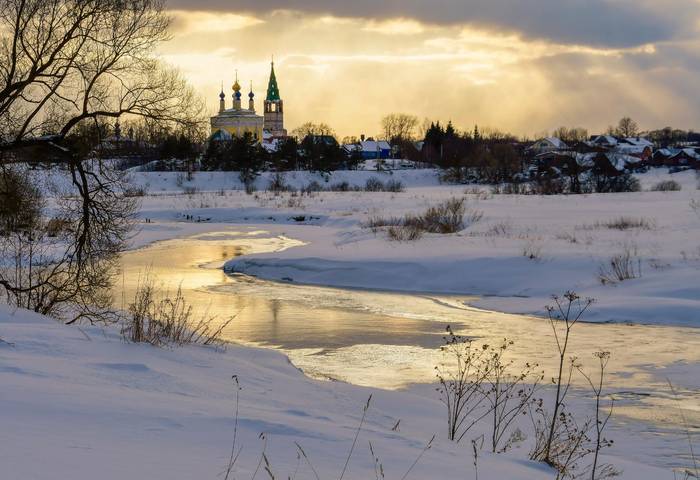 Мартовский закат .