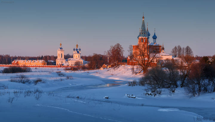 Зимняя открытка)
