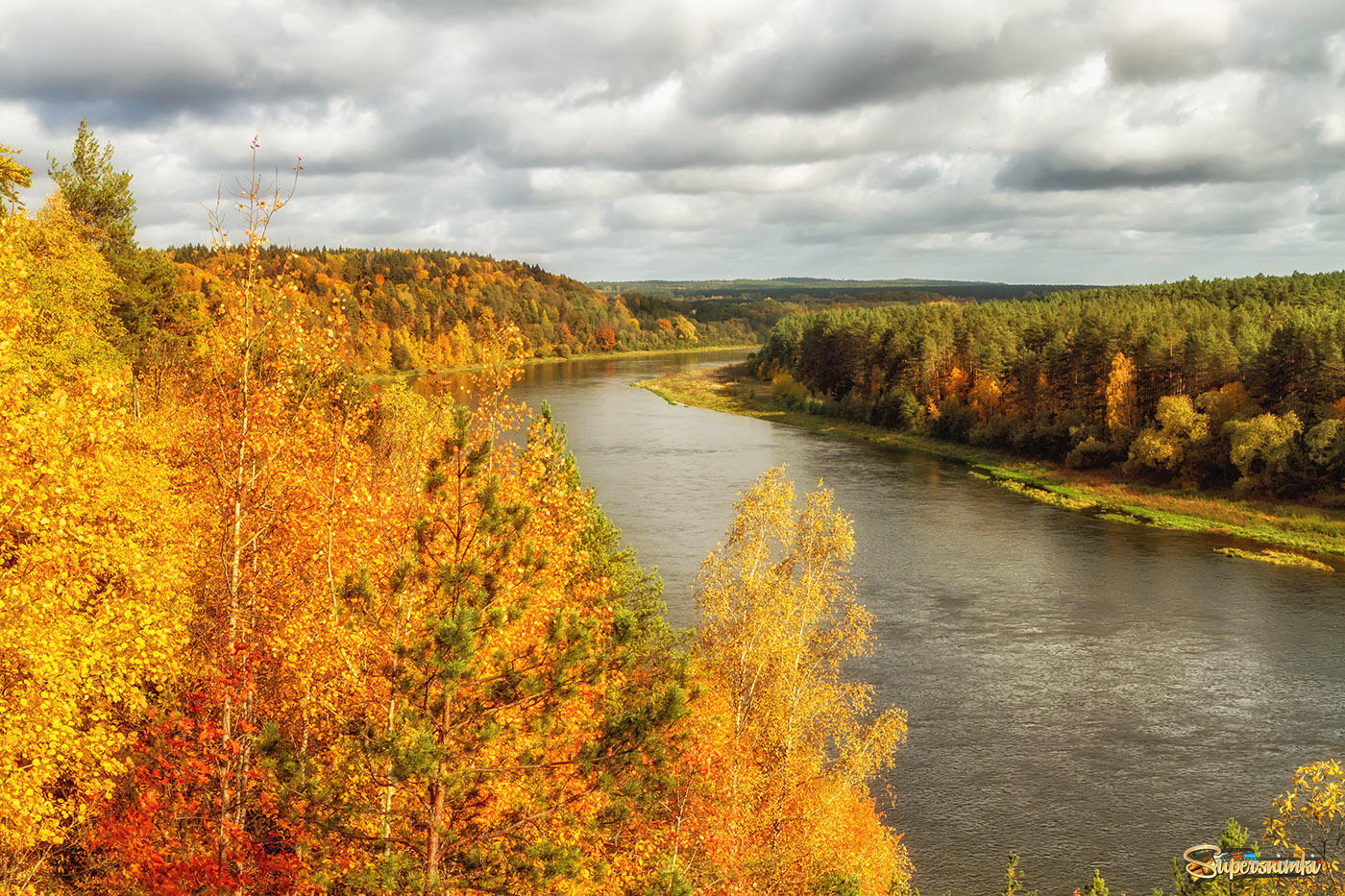 Осенью река Нямунас
