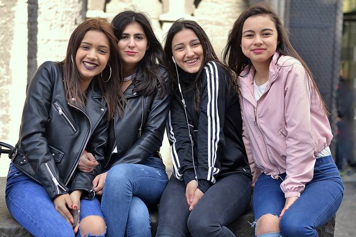 Happy girls.