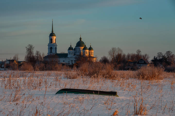 Март в деревне