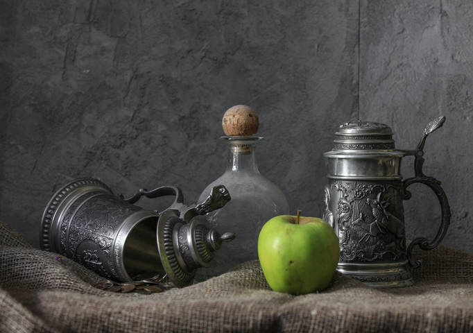 зеленое яблоко
