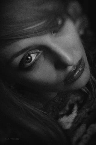 Портрет в фототеатре. Portrait in a photo theater.