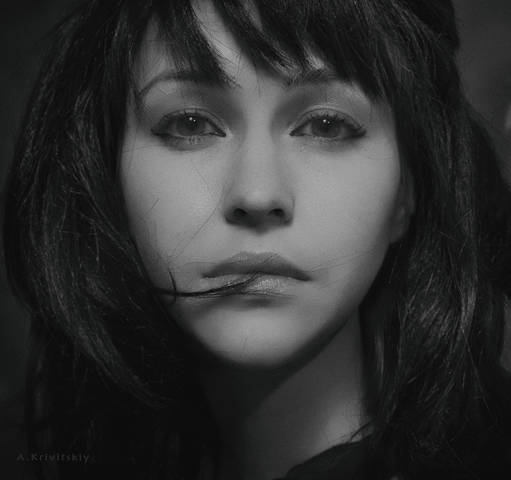 Portrait. Marina. Photo theater. Studio 2 X2 meters.