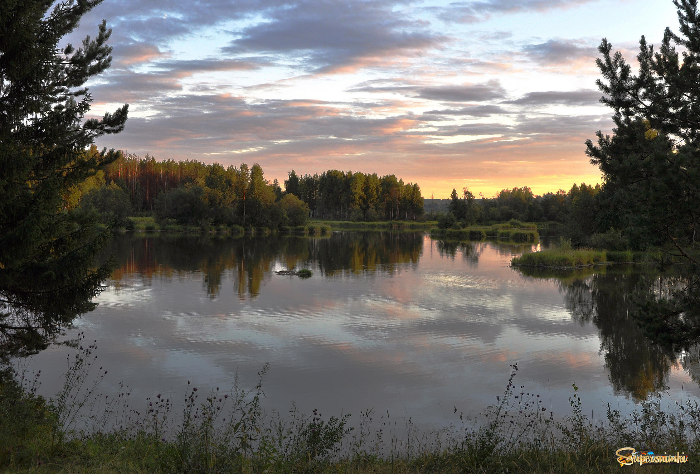 Закат на реке Нейве