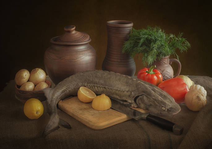 Натюрморт с рыбой