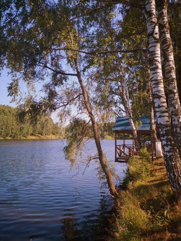 У озера .