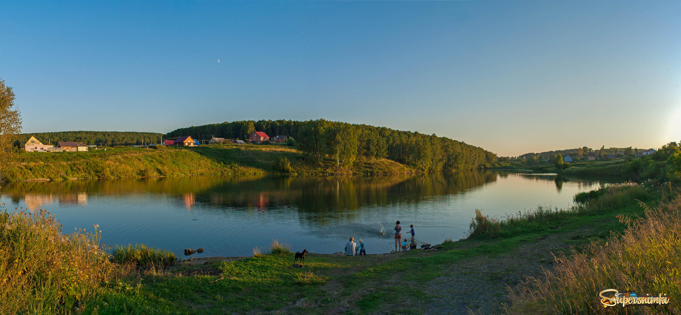 Летний вечер деревни Камышная