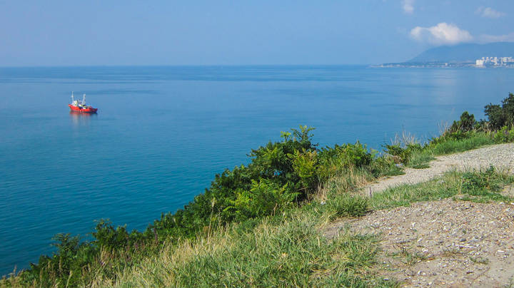 В открытое море.