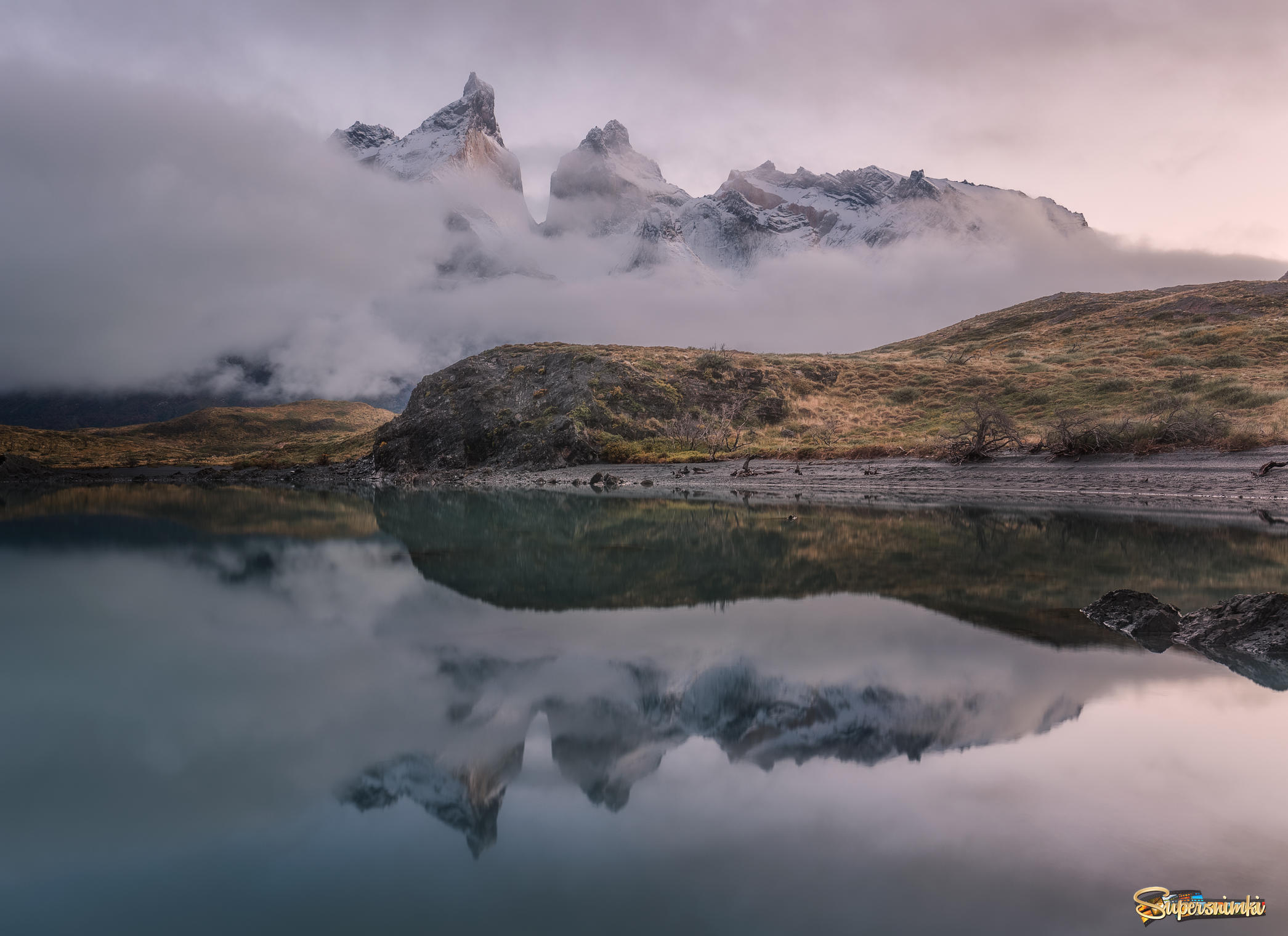 Туманное утро в Патагонии