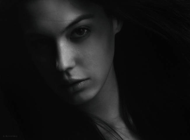 Portrait. "Style of the past." Studio A. Krivitsky.