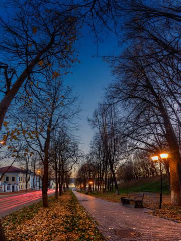 Прогулки по вечернему городу. Парк.
