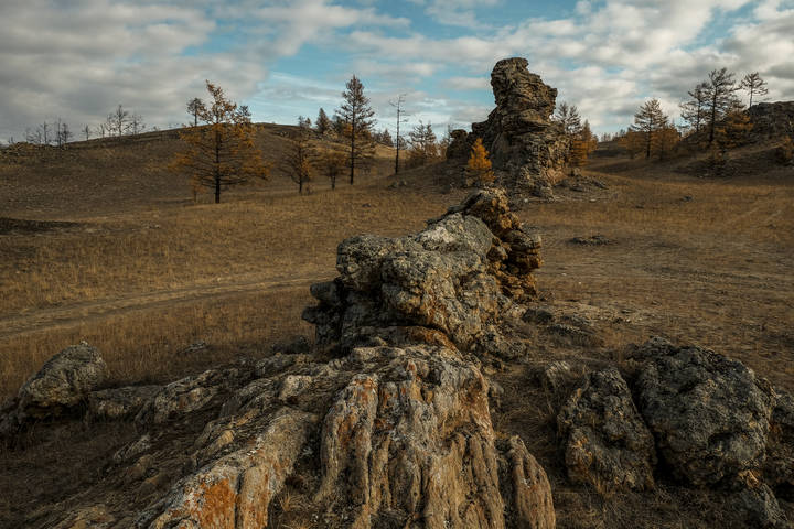 Каменные изваяния Тажеранской степи.