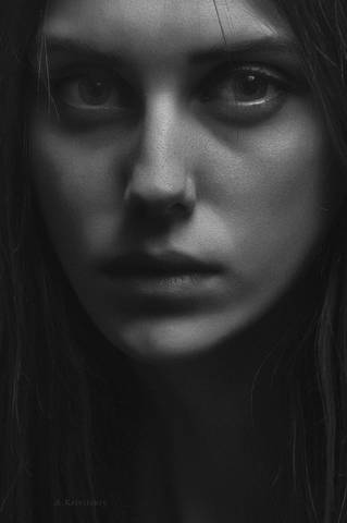 Portrait. (Location- "Secret Studio A. Krivitskogo").