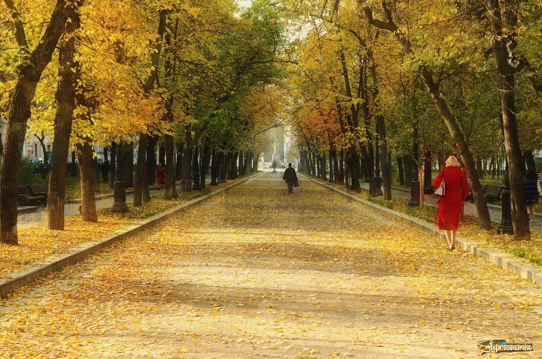 Москва Никитский бульвар осень