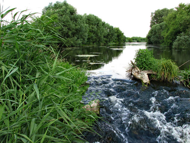 Маленький водопад.