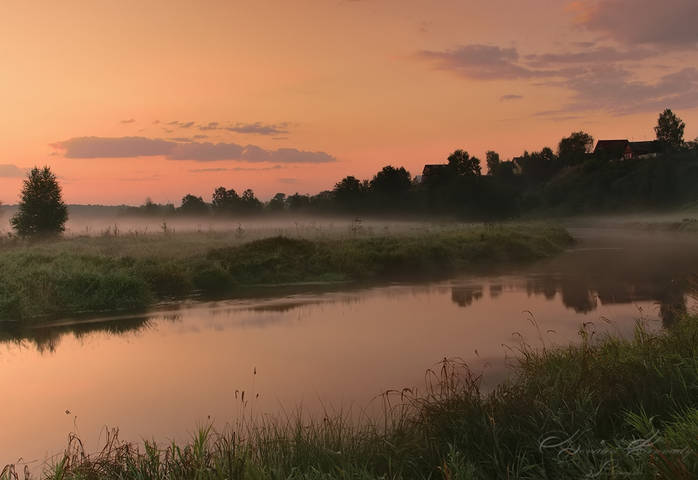 на рассвете...