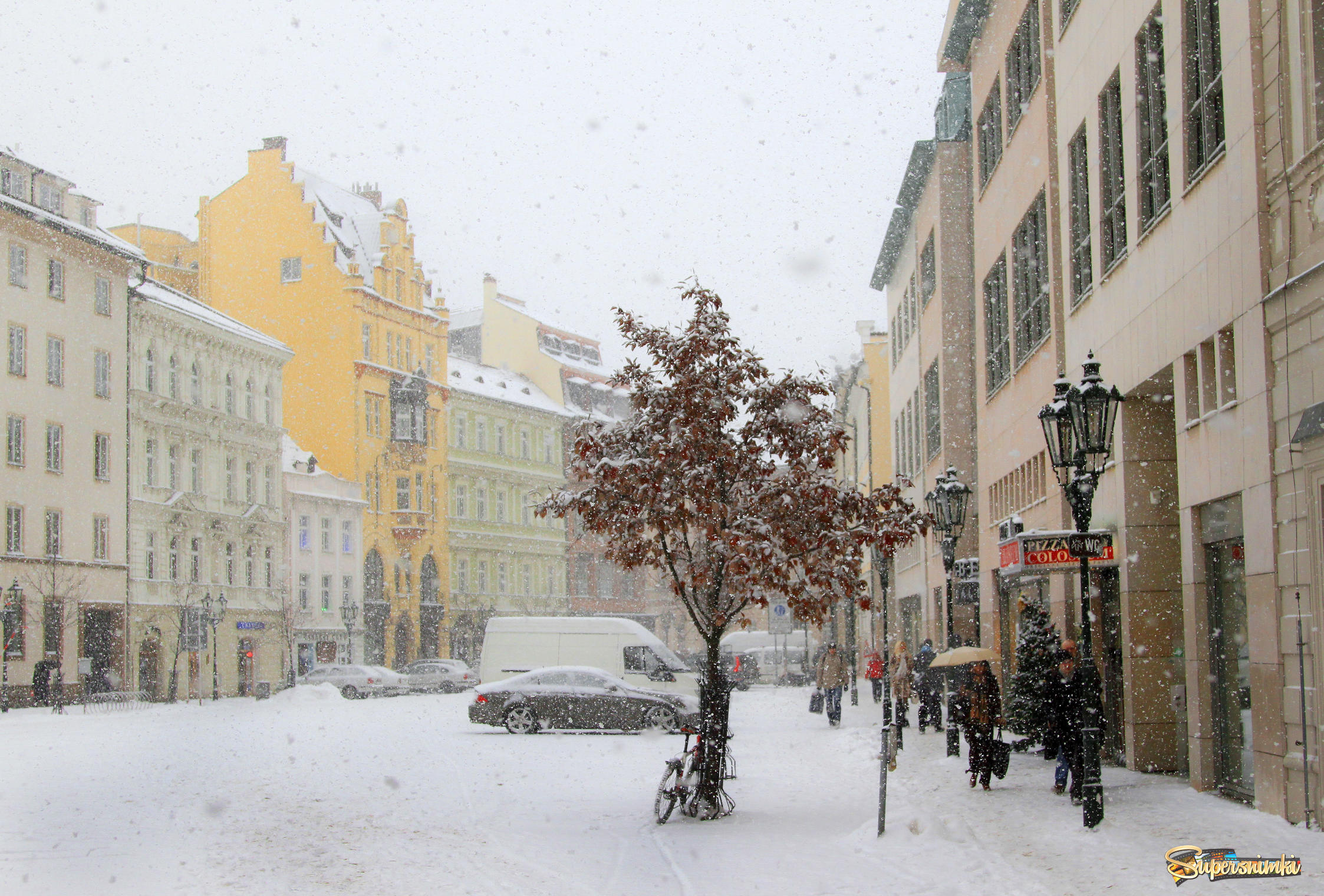 Зима в Праге.