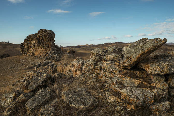 Каменные изваяния Тажеранской степи.