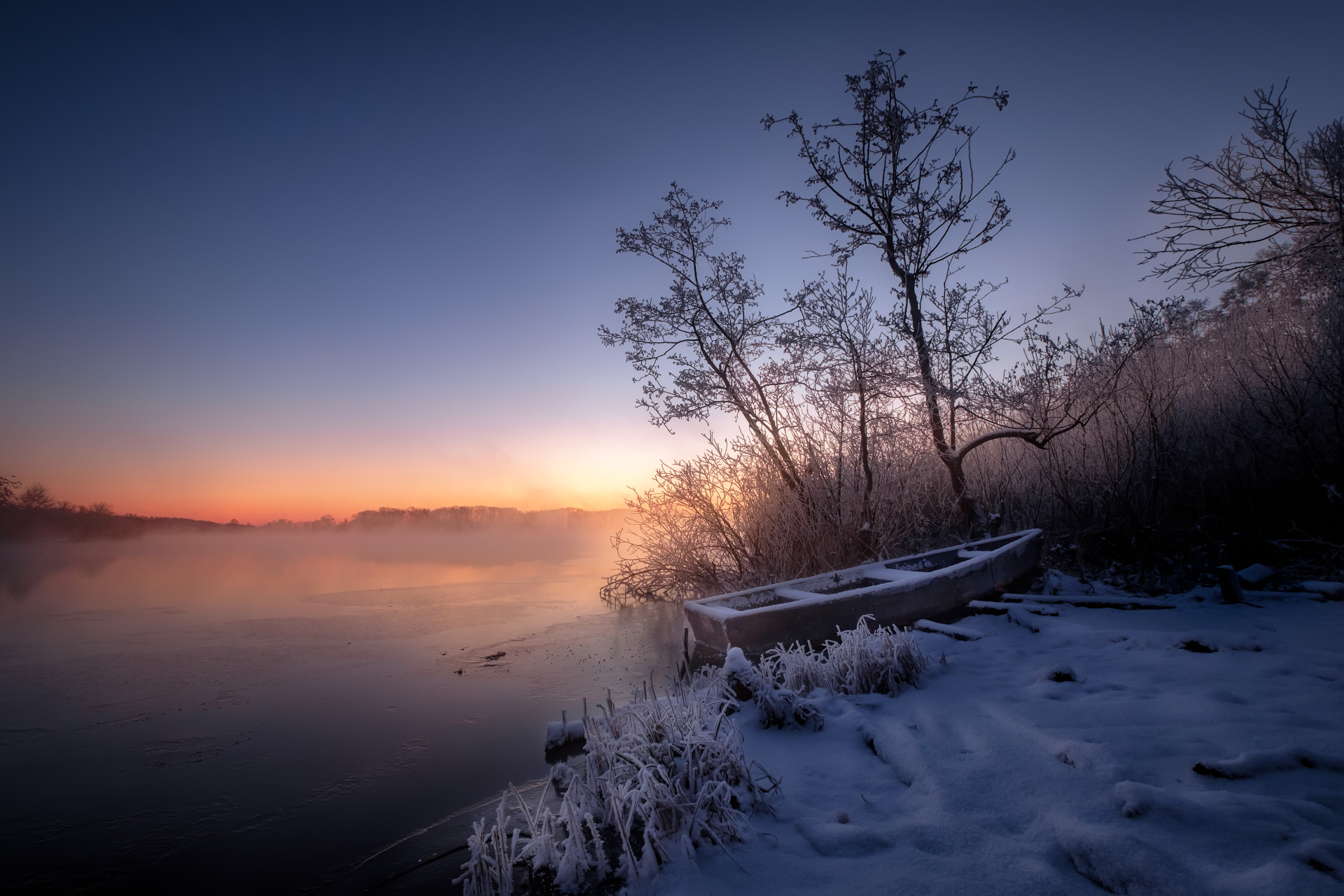 Белое озеро Шатура зимой