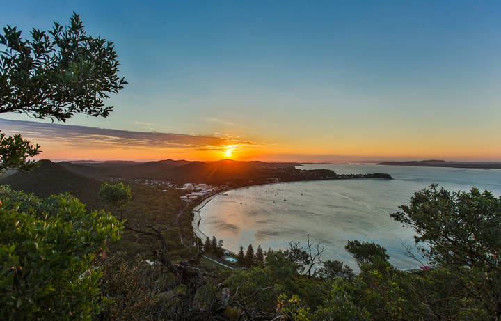 Australia. Nelson bay. Закат